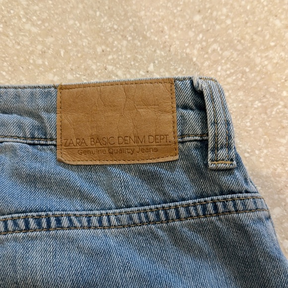 Zara Denim Z1975 Crop Jeans Sz L Womens - Picture 7 of 7